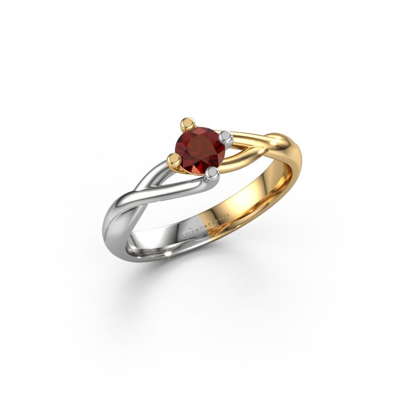 Ring Paulien 585 gold garnet 4.2 mm