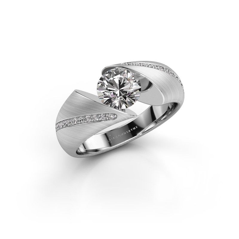 Image of Ring Hojalien 2<br/>585 white gold<br/>Diamond 1.12 crt