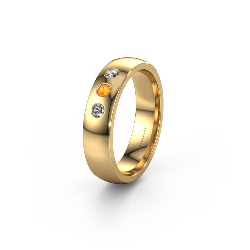 Trouwring WH0114L25BP 585 goud citrien ±5x2 mm
