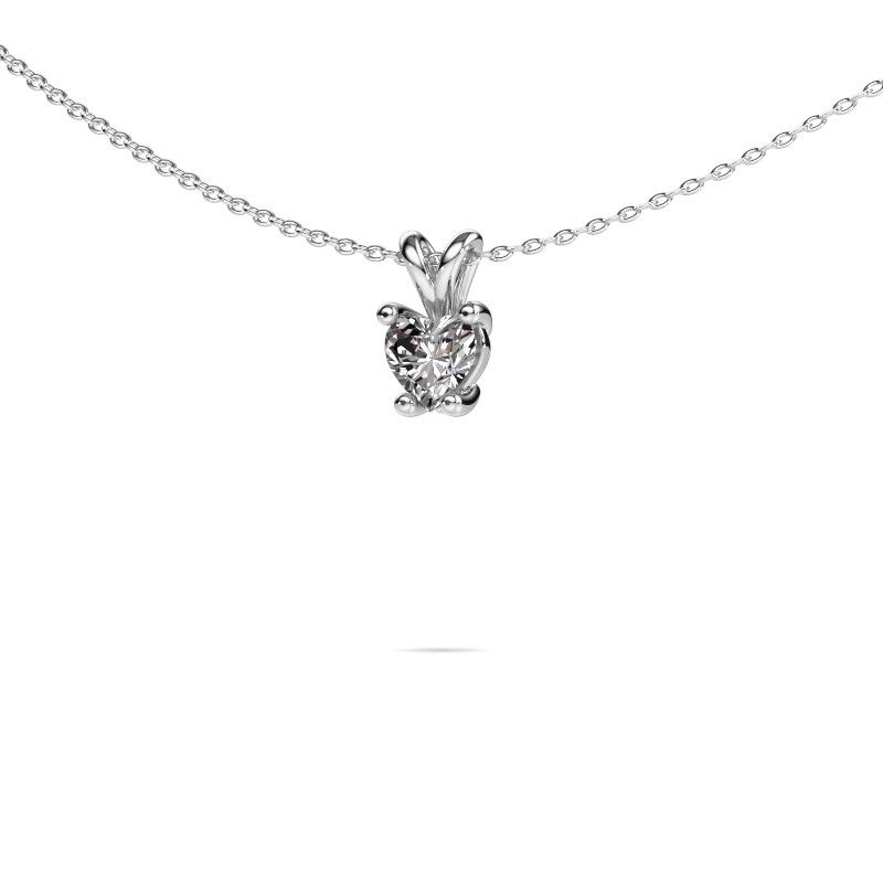 Pendentif Sam Heart 585 or blanc diamant 0.50 crt