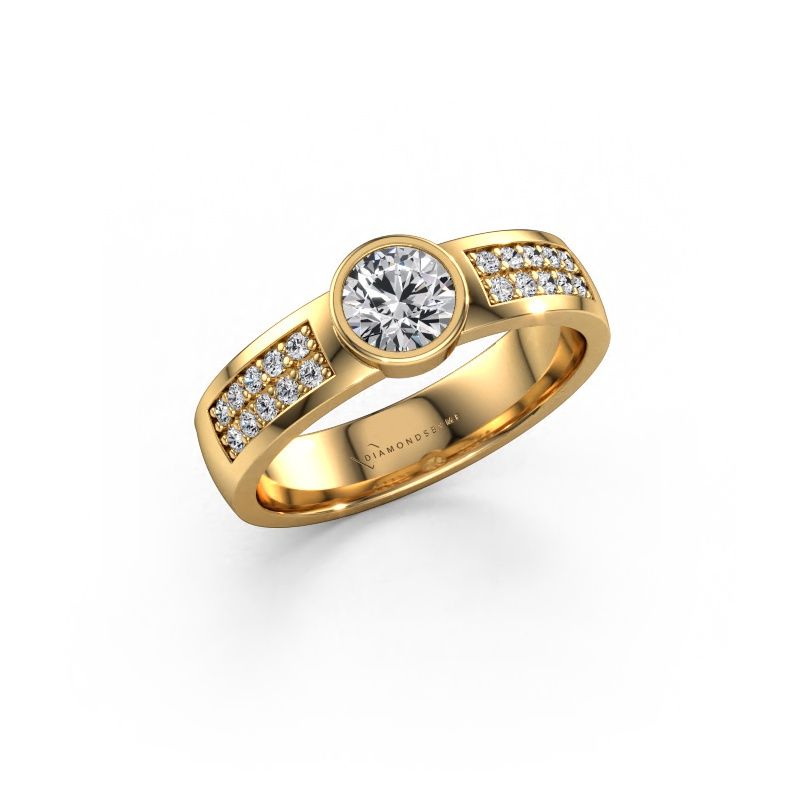 Engagement ring Ise 3 585 gold lab grown diamond 0.55 crt