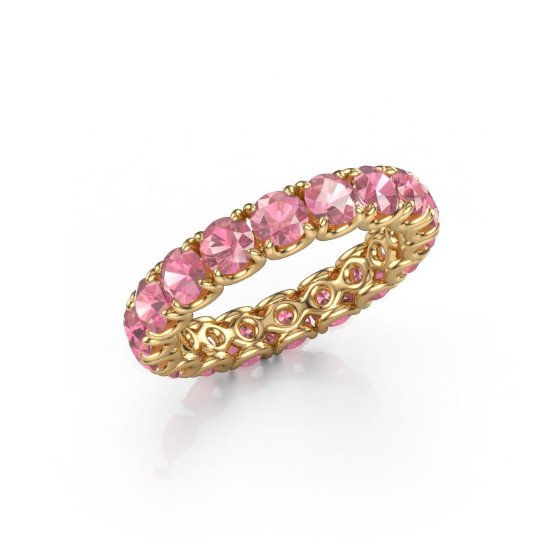 Stackable ring Estee 3.7 585 gold tourmaline pink 3.7 mm