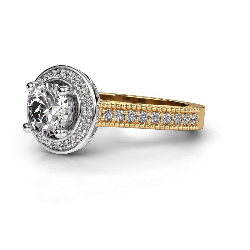 Afbeelding van Verlovingsring Joelle<br/>585 goud<br/>Zirkonia 6.5 mm