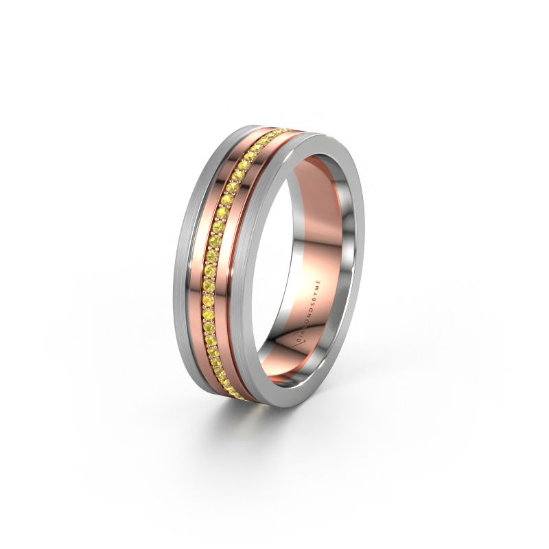 Alliance WH0404L16A 585 or rose saphir jaune ±6 x 1,7 mm