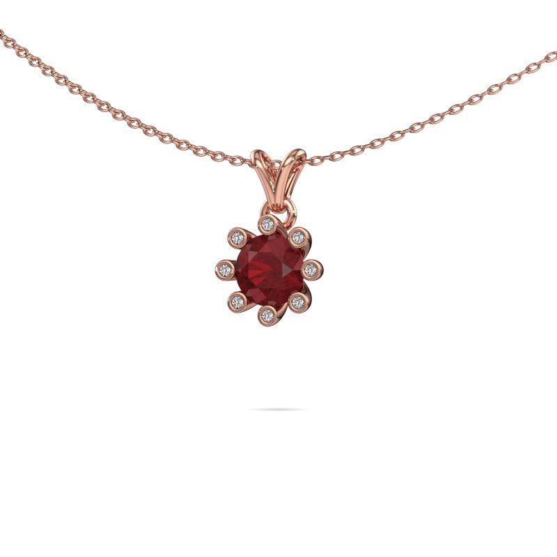 Pendant Carola 3 585 rose gold ruby 6 mm