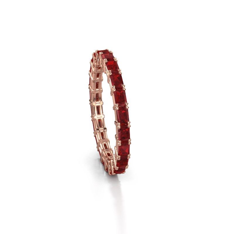 Bild von Vorsteckring vivienne eme 3x2<br/>585 Roségold<br/>rubin 3x2 mm