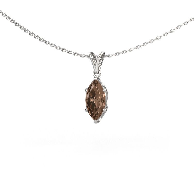 Pendant Sam MRQ 585 white gold brown diamond 1.00 crt
