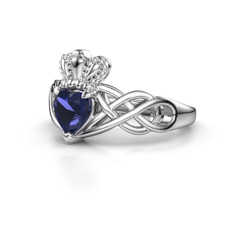 Image of Ring Lucie 585 white gold sapphire 6 mm
