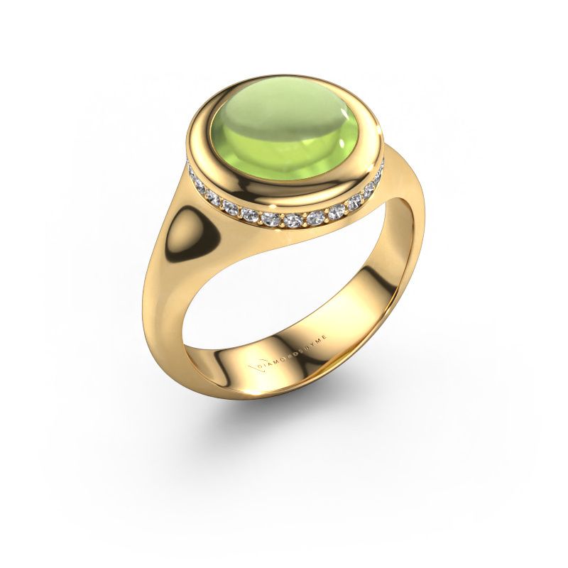 Ring Lesli RND 585 gold peridot 10 mm