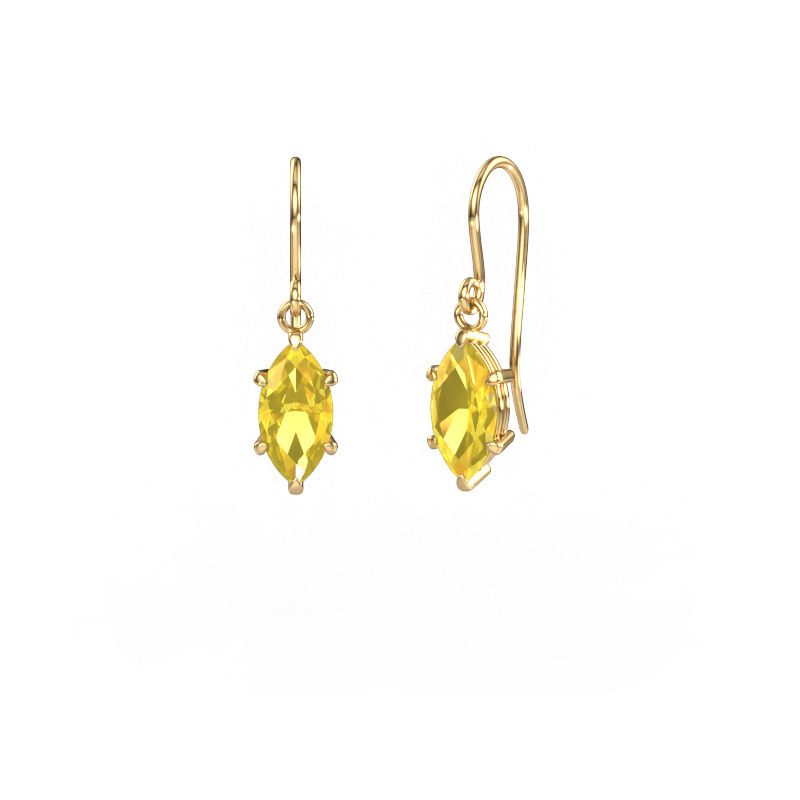 Pendants d'oreilles Laurie MRQ 1 585 or jaune saphir jaune 10x5 mm