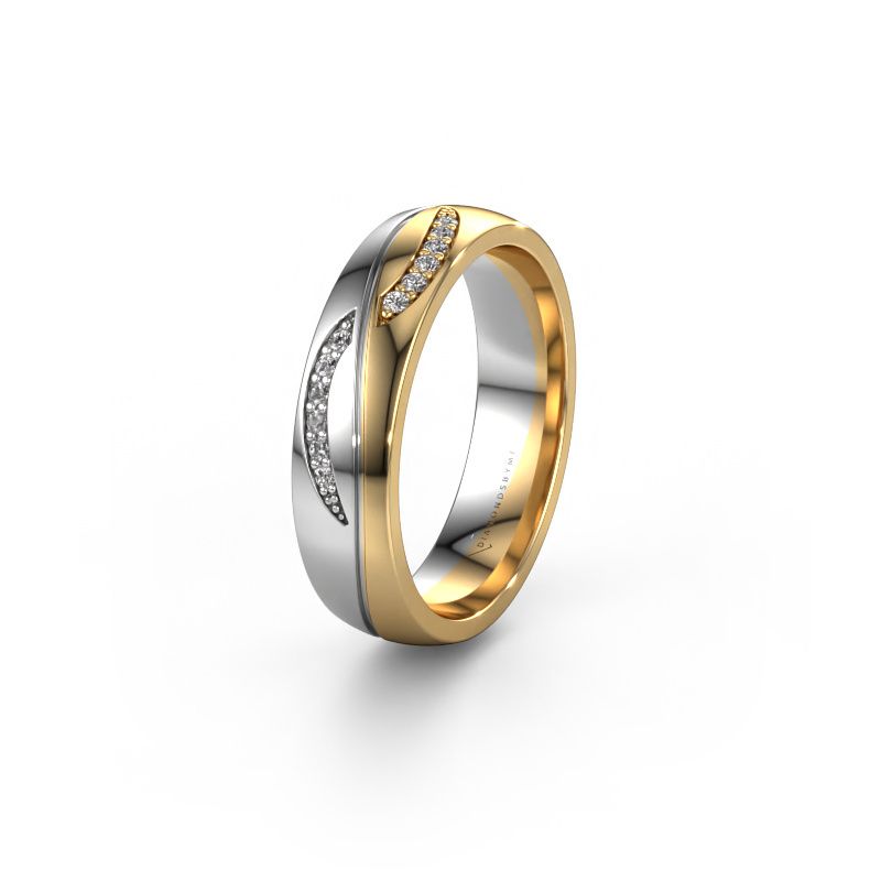 Trouwring WH2118L25A 585 goud lab-grown diamant ±5 x 1,7 mm