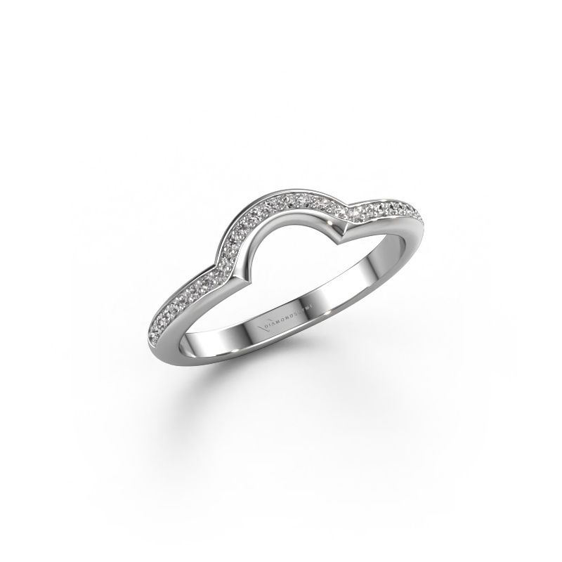 Vorsteckring SRH0570C20H2 585 Weißgold Diamant 0.135 crt