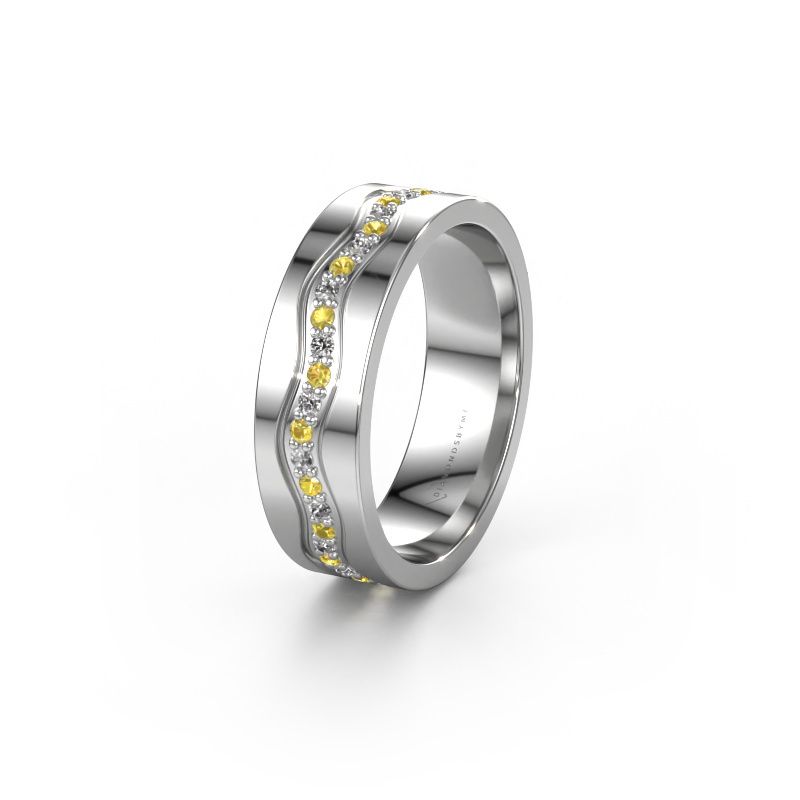 Trauring WH0803L16AP 950 Platin Gelb Saphir 1.3 mm ±6x1.7 mm