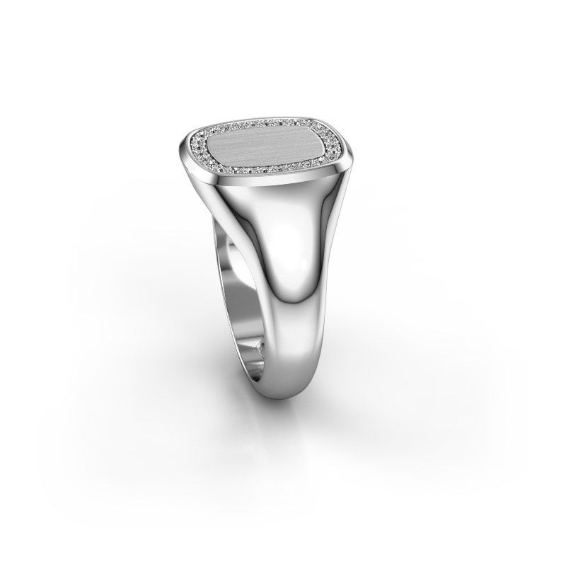 Image of Ring Dalia Cushion 2 950 platinum zirconia 1.2 mm