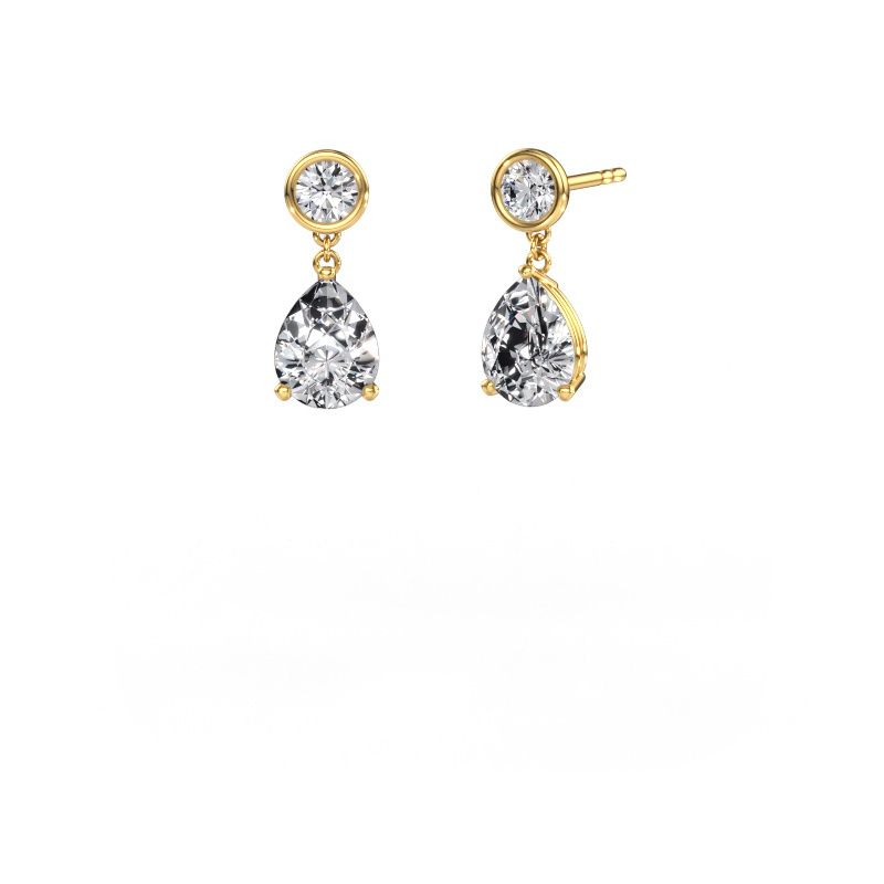 Drop earrings Lacey PER 585 gold lab grown diamond 5.20 crt