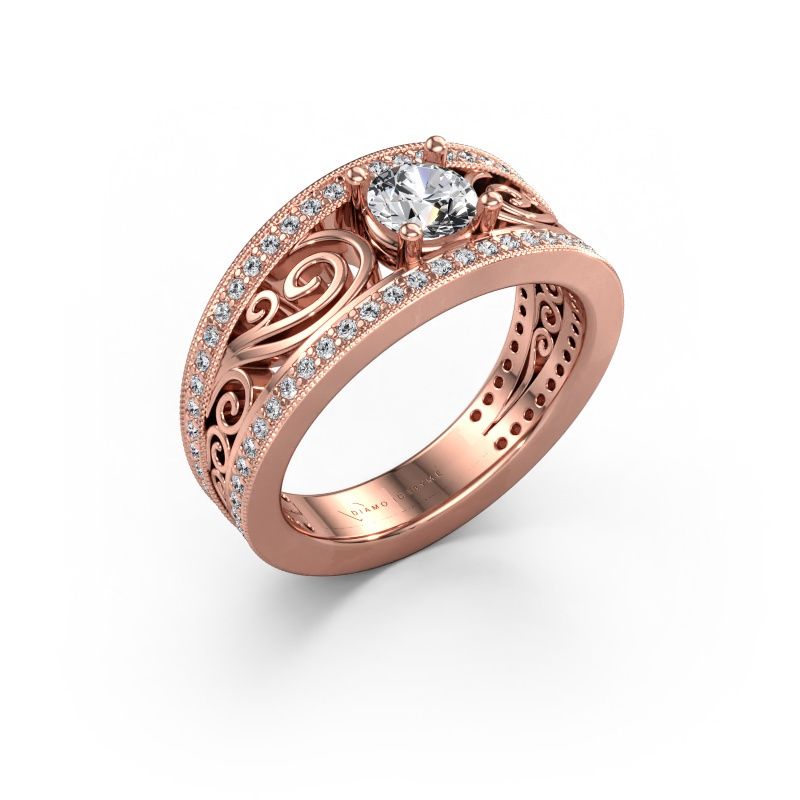 Forlovelsesring Julliana 585 roségull lab-diamant 0.91 crt