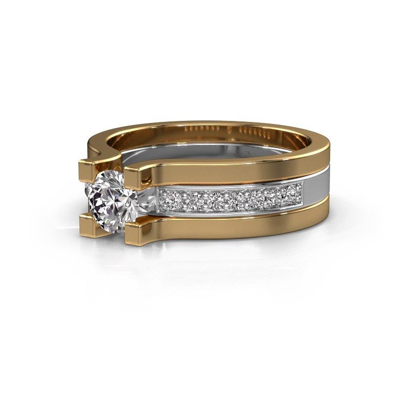 Image of Engagement ring Myrthe<br/>585 white gold<br/>Diamond 0.668 crt