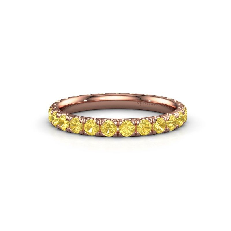 Image of Ring Jackie 2.3<br/>585 rose gold<br/>Yellow Sapphire 2.3 Mm