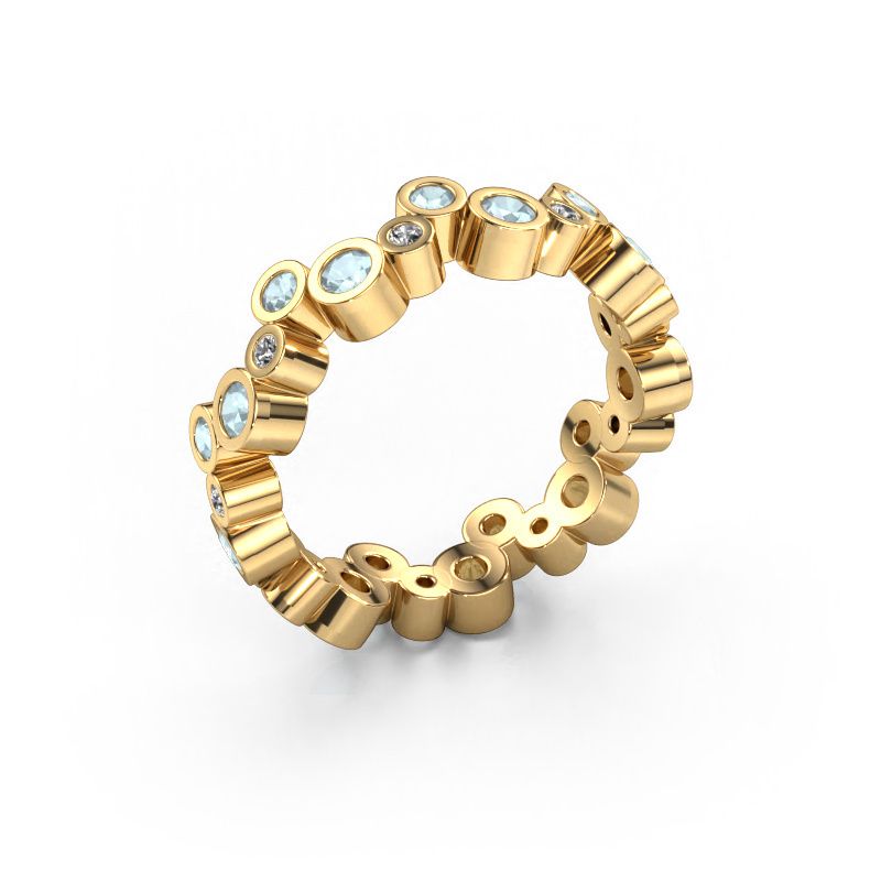 Ring Tessa 585 gold aquamarine 2.5 mm