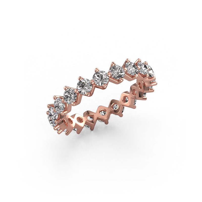 Bague superposable Janie 3.0mm 585 or rose diamant 2.00 crt
