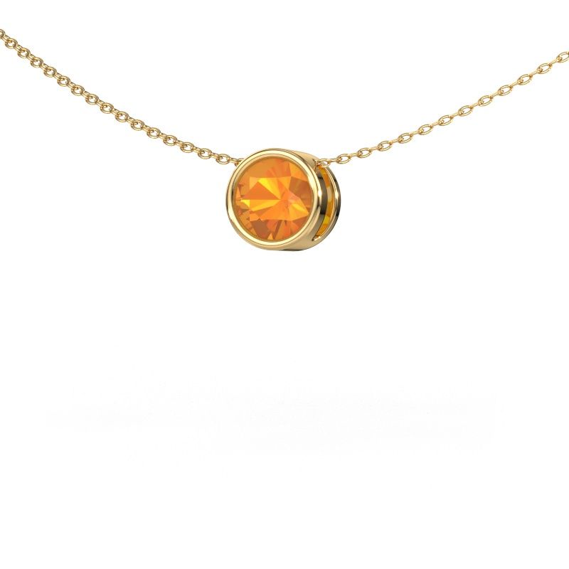 Pendant Lavon RND 585 gold citrin 6.5 mm
