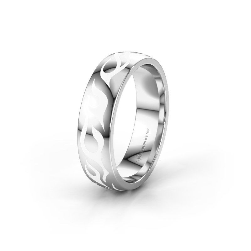 Image of Wedding ring WH3050M26B<br/>585 white gold ±6x2 mm