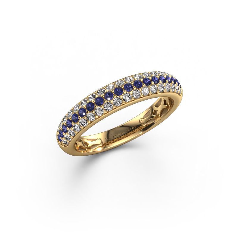Bague Emely 4 585 or jaune saphir 1.4 mm