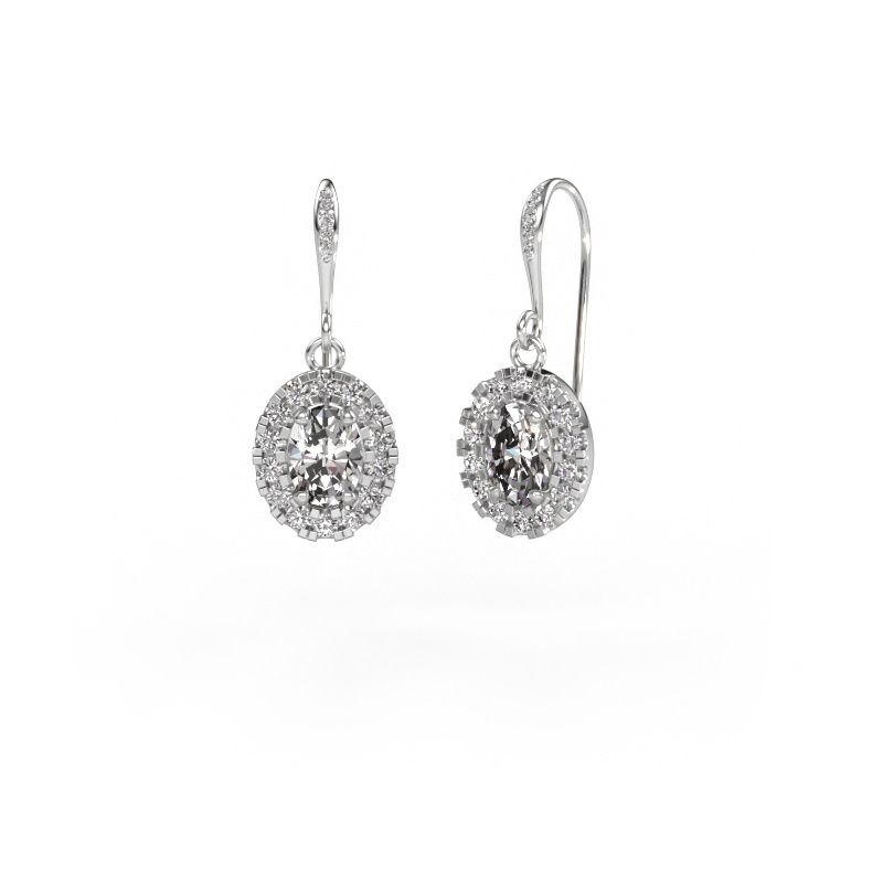 Drop earrings Jorinda 2 585 white gold lab-grown diamond 1.99 crt