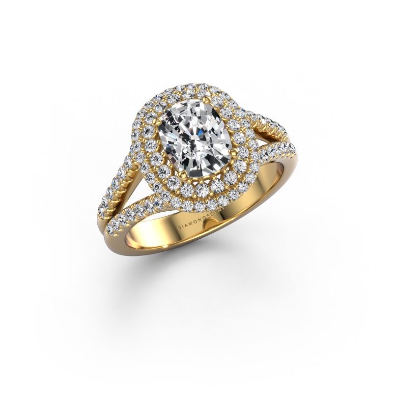 Engagement ring Elvie CSH 585 gold diamond 1.770 crt