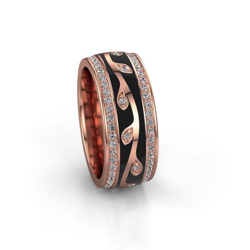 Image of Wedding ring WH3051L28B<br/>585 rose gold ±8x2 mm