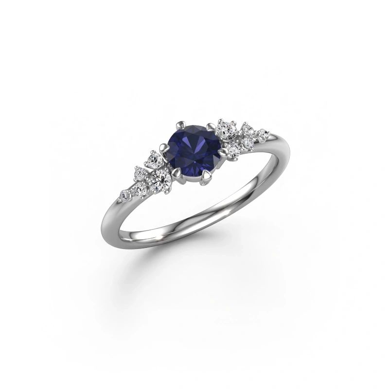 Engagement ring Royce RND 950 platinum sapphire 5 mm