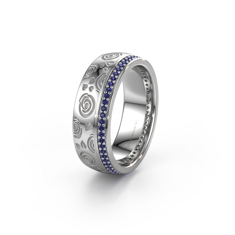 Ehering WH2066L27D 585 Weißgold Saphir 1 mm ±7x2.4 mm