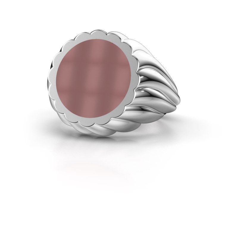 Afbeelding van Zegelring Mano<br/>950 platina<br/>Carneool 13 mm