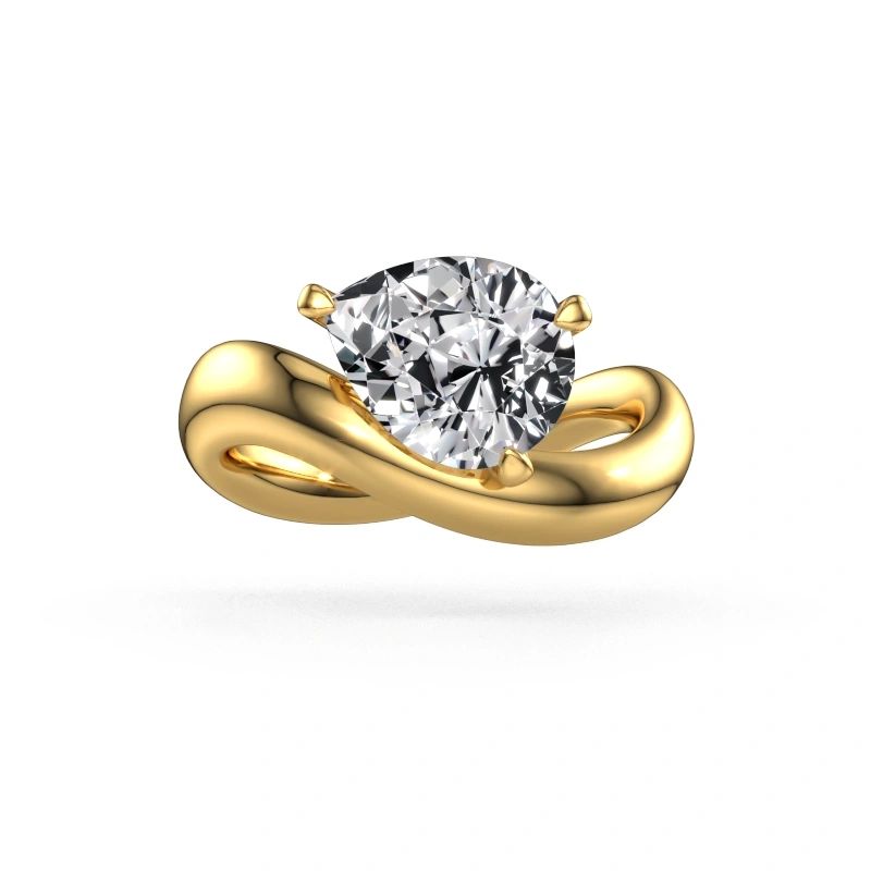 Engagement ring Chloe PER 585 gold diamond 2.10 crt