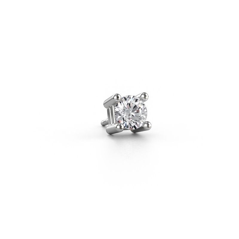 Men's earring Tijmen 585 white gold diamond 0.70 crt