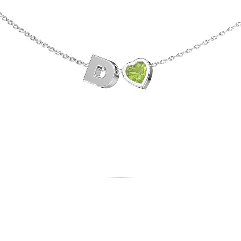 Image of Initial pendant Initial 040 585 white gold