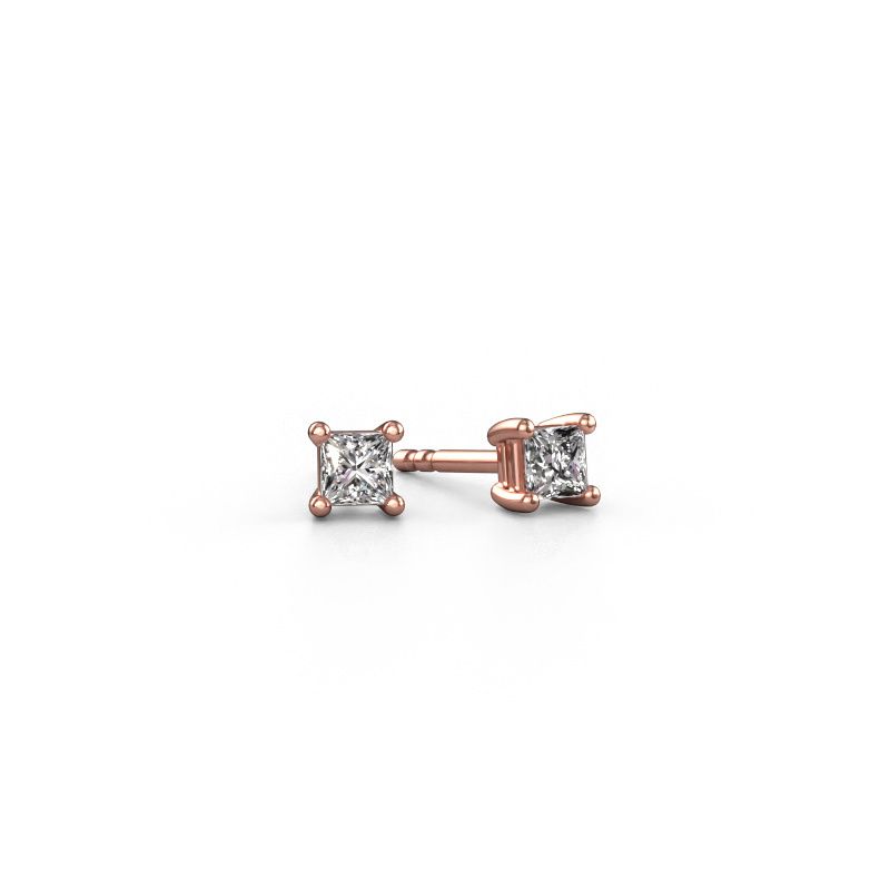 Ohrsteckers Sam SQR 585 Roségold Diamant 0.40 crt