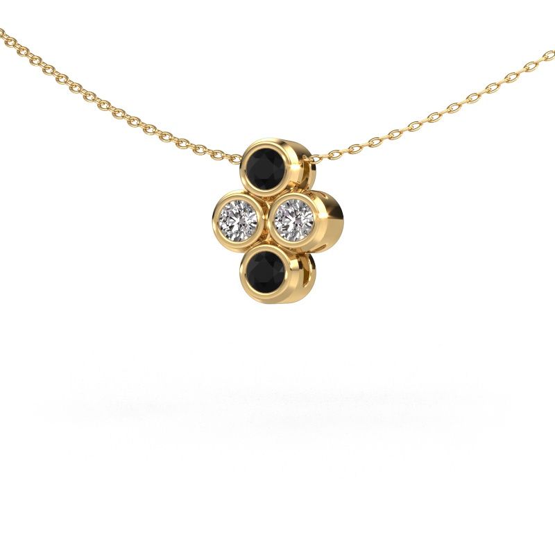 Pendant Judi 585 gold black diamond 0.660 crt