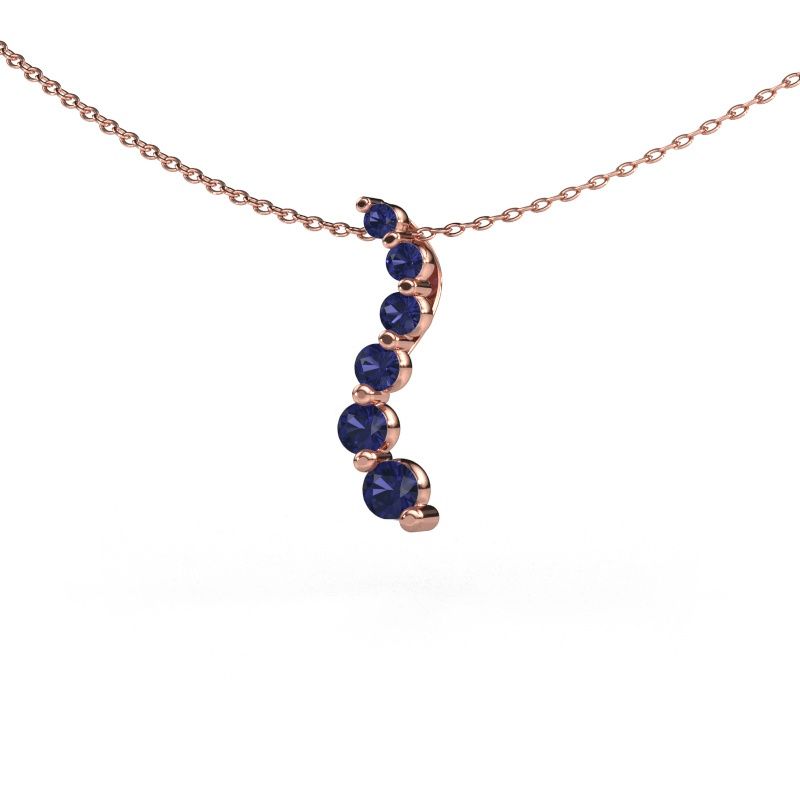 Anhänger Celeste 1 585 Roségold Saphir 2 mm