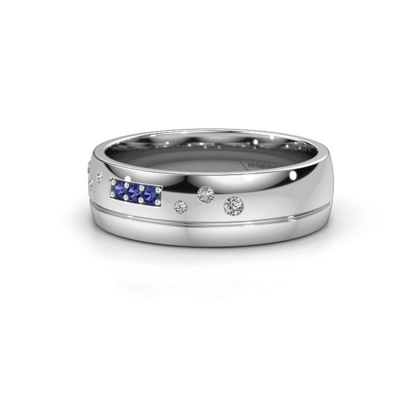 Image of Wedding ring WH0310L26AP<br/>950 platinum ±6x1.7 mm<br/>Sapphire