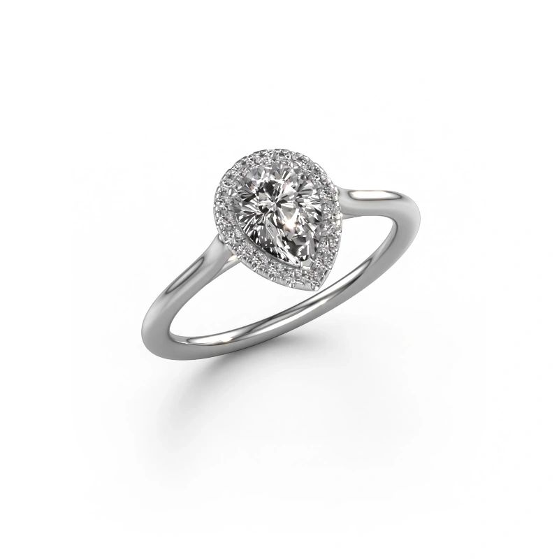 Engagement ring Seline per 1 585 white gold diamond 0.75 crt