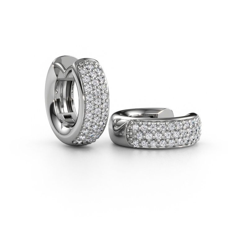 Créoles Lana EXPRESS 950 platine zircone 1.1 mm