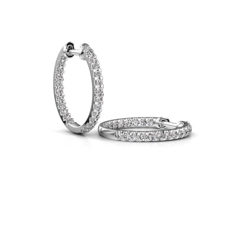 Bild von Creole jackie 15 mm b<br/>950 Platin<br/>Diamant 1.08 crt