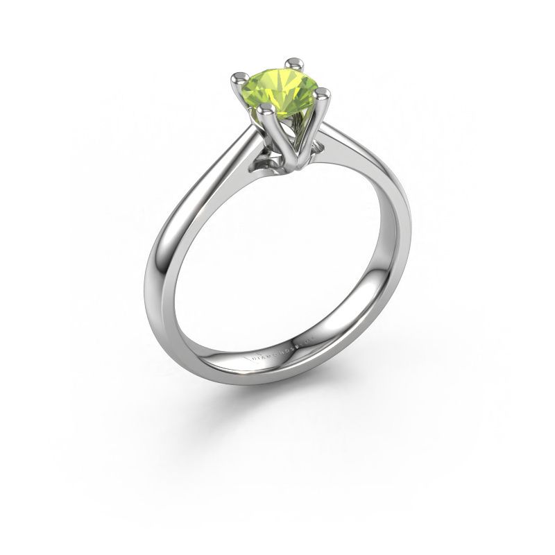Engagement ring Janna 1 585 white gold peridot 5 mm