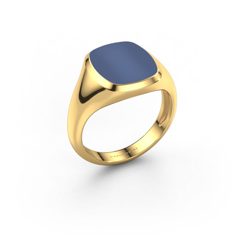 Signet ring Benjamin 2 Light 585 gold blue sardonyx 13x11 mm
