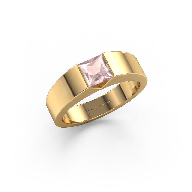 Engagement ring Arlena 1 585 gold morganite champagne 4 mm
