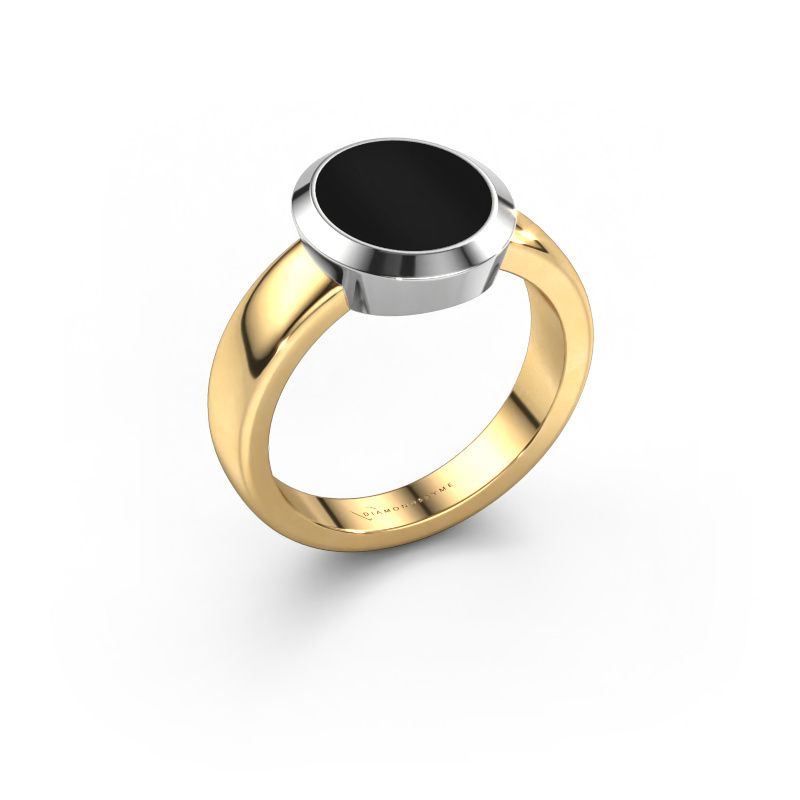 Signet ring Oscar 2 585 gold onyx 11x9 mm