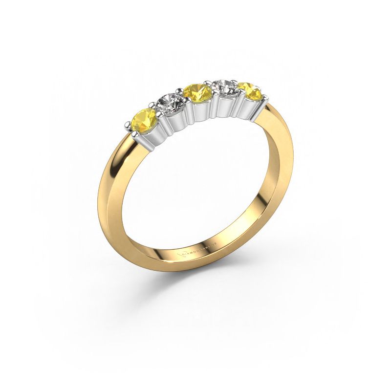Ring Yasmin 5 585 gold yellow sapphire 3 mm