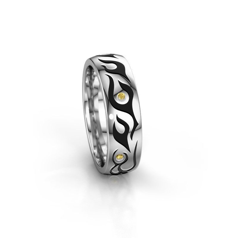 Image of Wedding ring WH3050L26P<br/>585 white gold ±6x2 mm