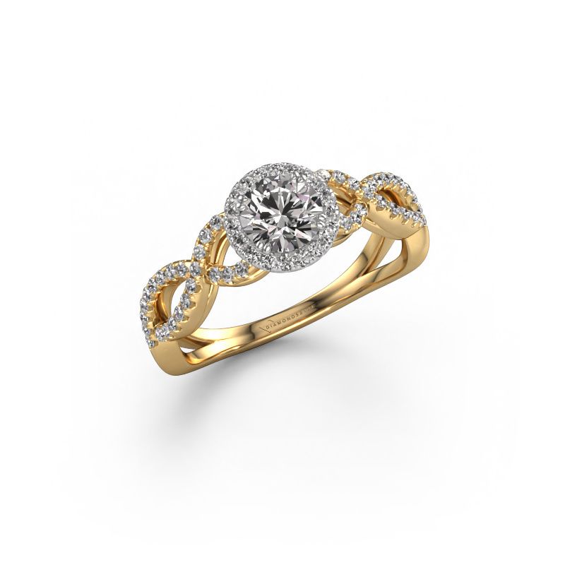 Engagement ring Dionne rnd 585 gold diamond 0.82 crt
